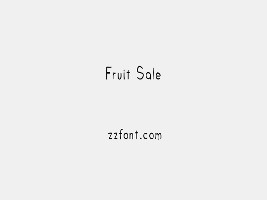 Fruit Sale