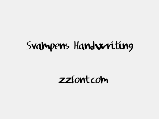 Svampens Handwriting