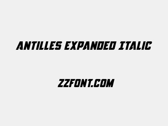 Antilles Expanded Italic