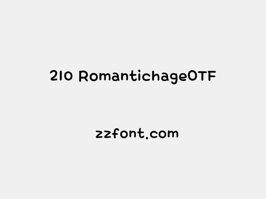 210 RomantichageOTF