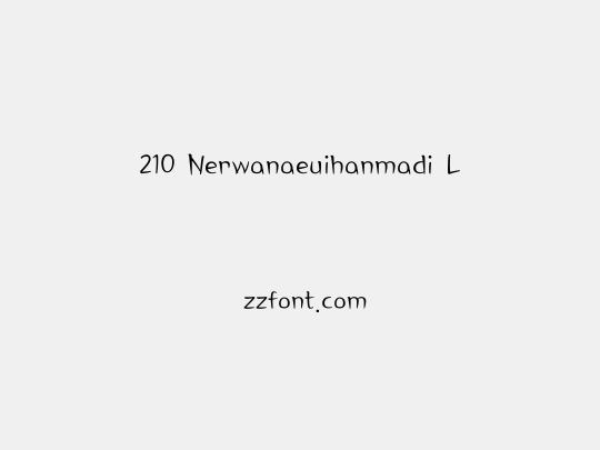 210 Nerwanaeuihanmadi L