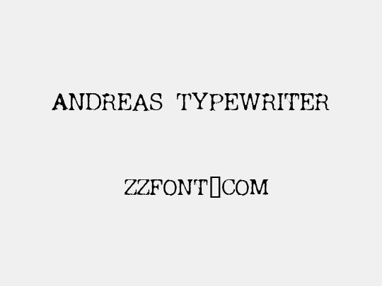 Andreas Typewriter