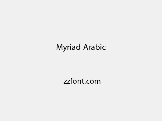 Myriad Arabic