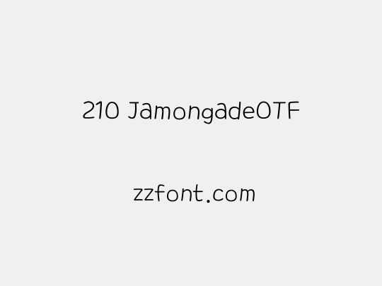 210 JamongadeOTF