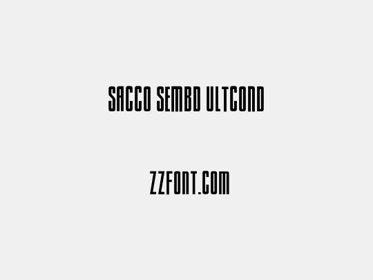 Sacco SemBd UltCond