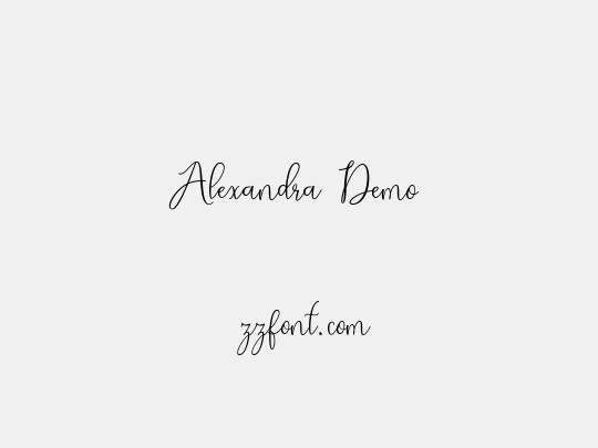 Alexandra Demo