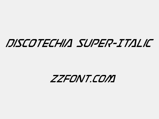 Discotechia Super-Italic