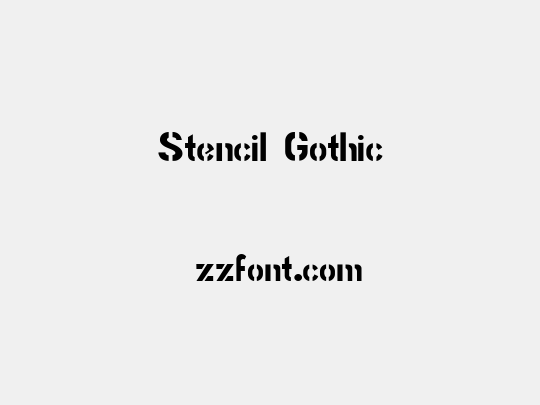 Stencil Gothic