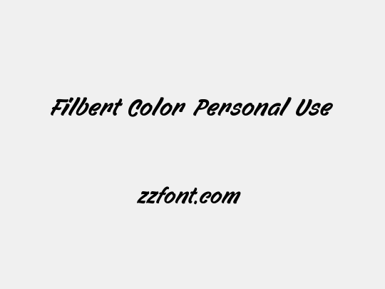 Filbert Color Personal Use