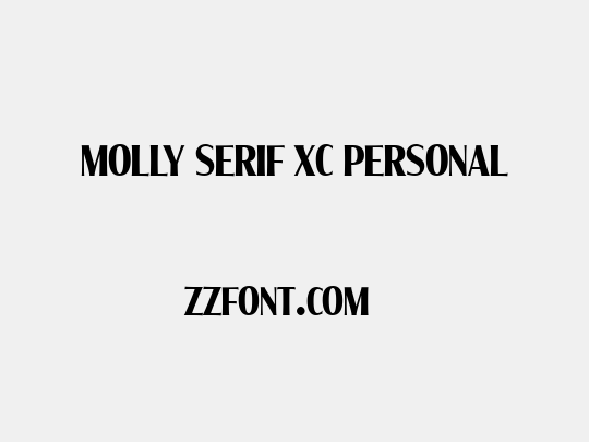 Molly Serif XC PERSONAL