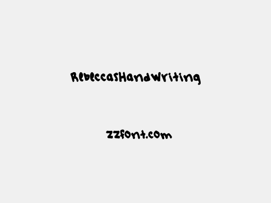 RebeccasHandwriting