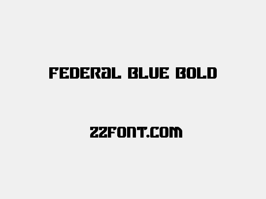 Federal Blue Bold