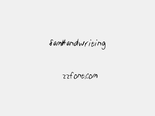 SamHandwriting