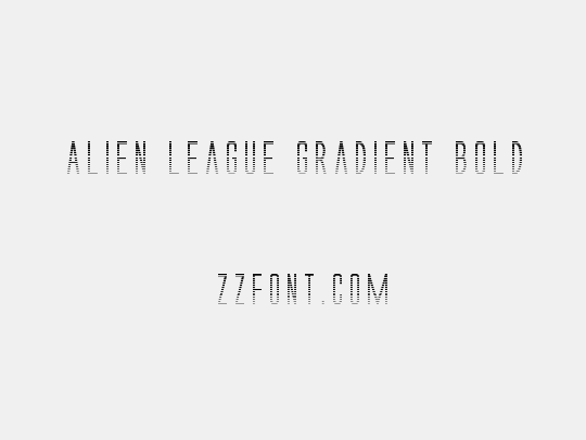 Alien League Gradient Bold