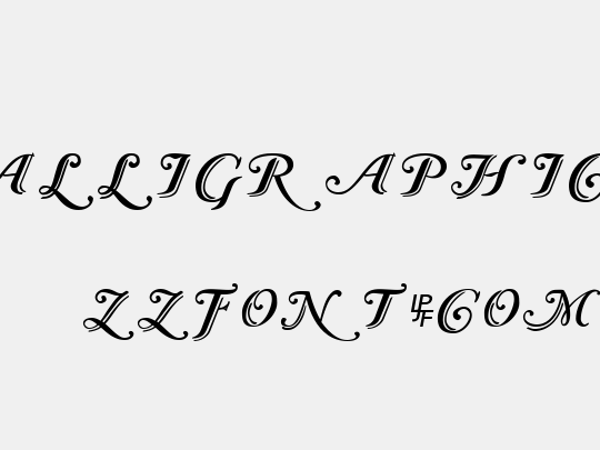 Caslon Calligraphic Initials