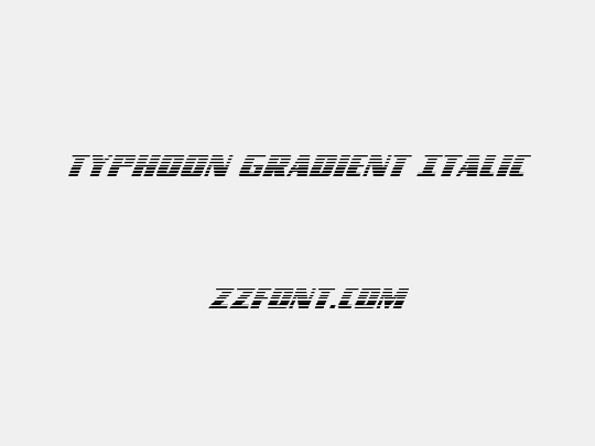 Typhoon Gradient Italic