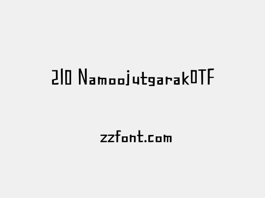 210 NamoojutgarakOTF