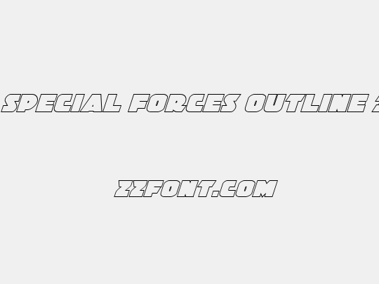 Jedi Special Forces Outline Italic