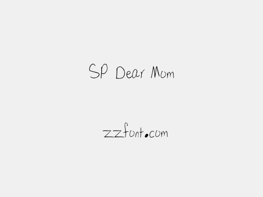 SP Dear Mom