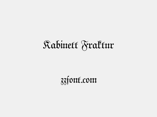 Kabinett Fraktur