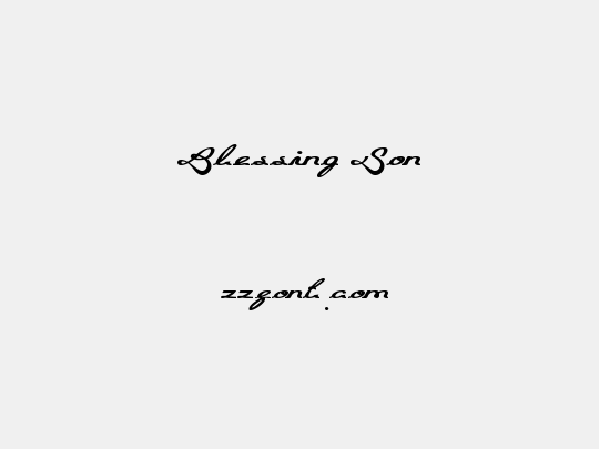 Blessing Son