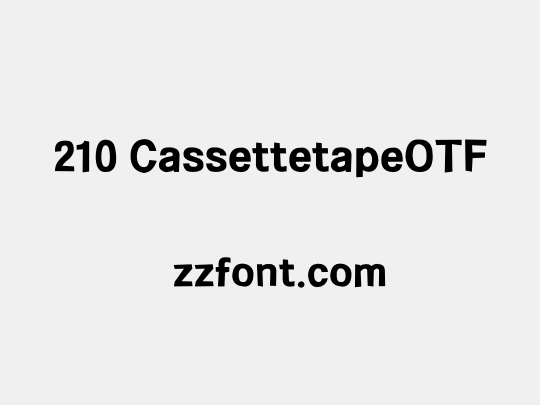 210 CassettetapeOTF