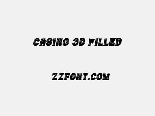 Casino 3D Filled