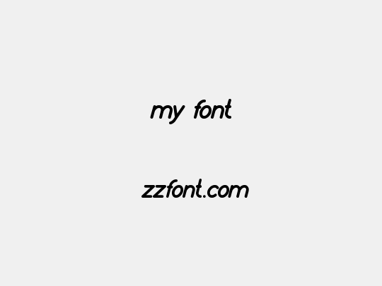 my font