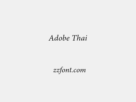 Adobe Thai