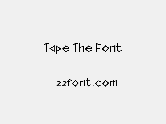 Tape The Font