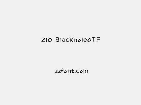 210 BlackholeOTF