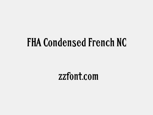 FHA Condensed French NC