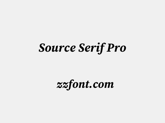 Source Serif Pro