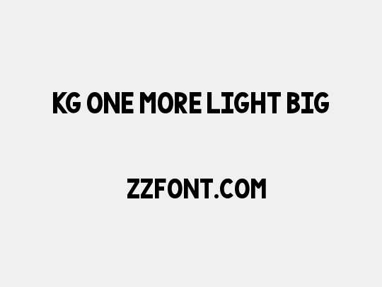 KG One More Light BIG