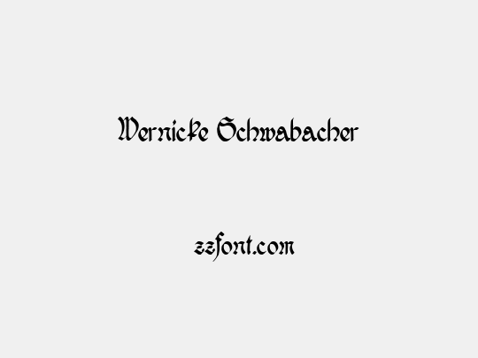 Wernicke Schwabacher