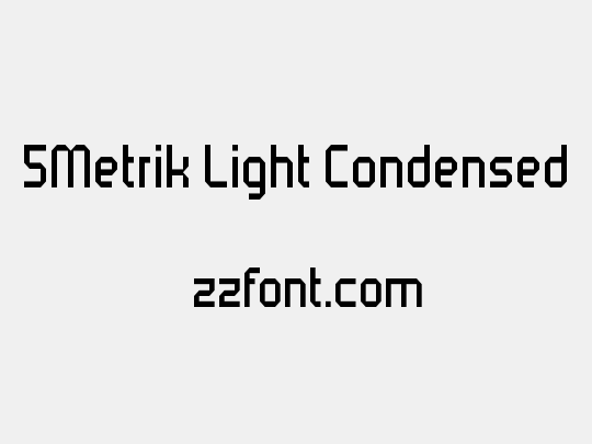 5Metrik Light Condensed