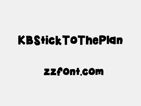 KBStickToThePlan