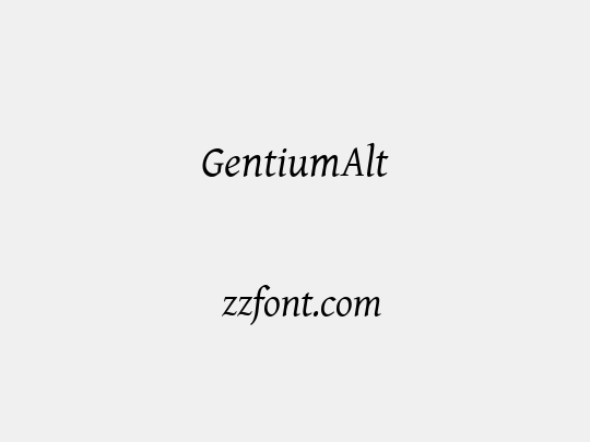 GentiumAlt