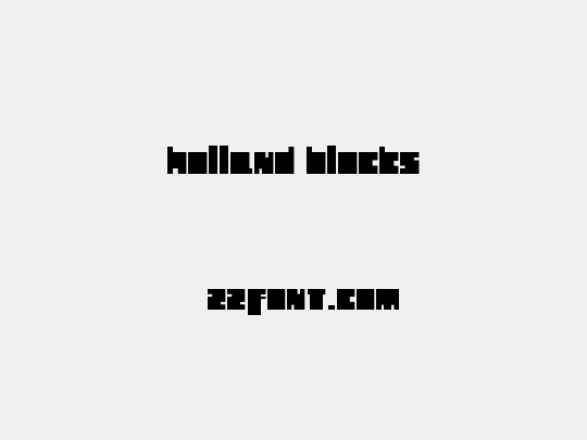 Holland Blocks