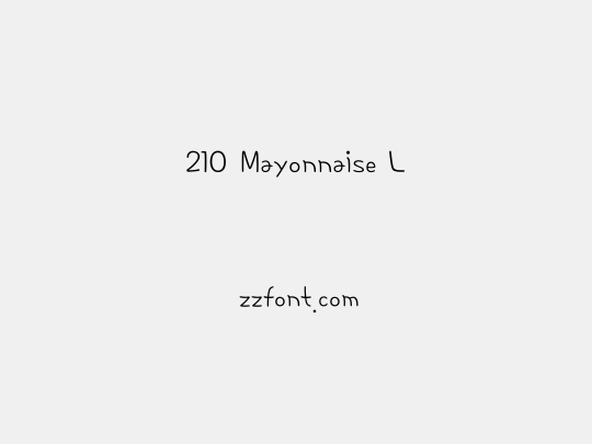 210 Mayonnaise L