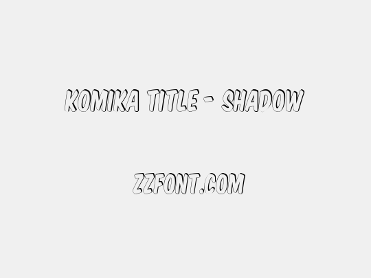 Komika Title - Shadow