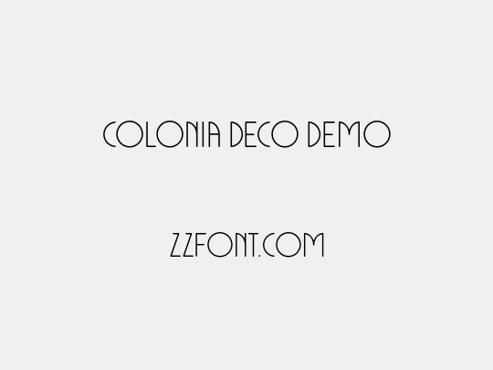 Colonia Deco DEMO