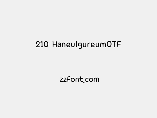 210 HaneulgureumOTF