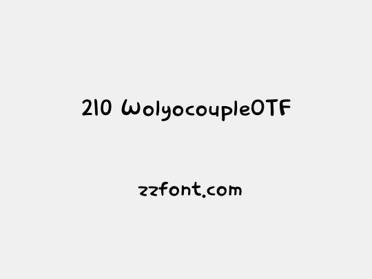 210 WolyocoupleOTF