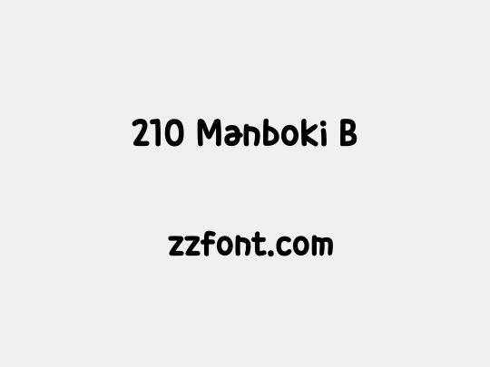 210 Manboki B