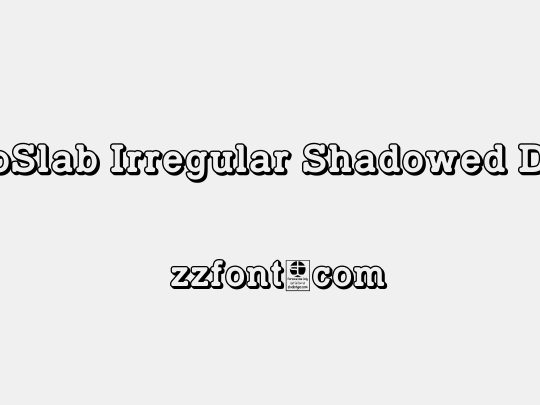 TypoSlab Irregular Shadowed Demo