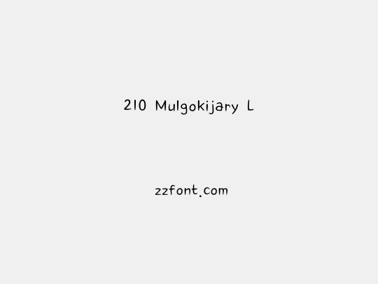 210 Mulgokijary L