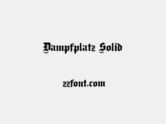 Dampfplatz Solid