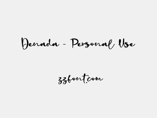 Denada - Personal Use