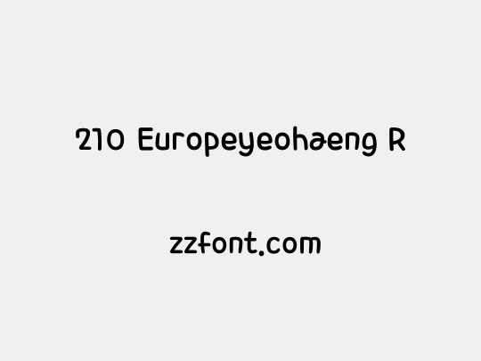 210 Europeyeohaeng R